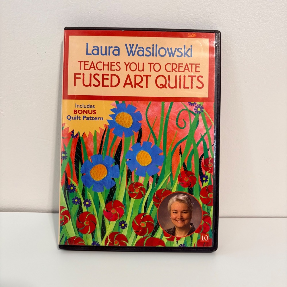 Laura Wasilowski Teaches Fused Art Quilts DVD 2008 Crafting Quilting Instruction